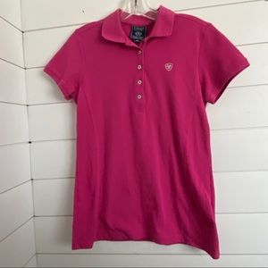 Ariat International pink polo shirt size medium